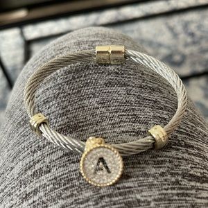 ‘A’ charm bracelet
